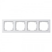 Рамка 4-ая Gira E2 Белый матовый