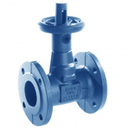 Клапан запорный KSB BOA-Compact - Ду100 (ф/ф, PN16, Tmax 120°C, чугун, сальниковое уплотнение)