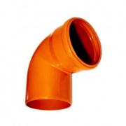 Отвод 87° для наружной канализации СИНИКОН НПВХ - 110