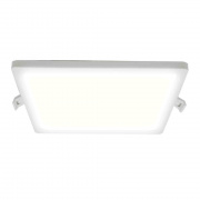 06-29 Светодиодная панель встраиваемая квадр. 220В, 15Вт, CRI:80Ra, 1200Лм, 145*129 мм,  алюминиевый корпус, встроенный изолированный драйвер, 2700К