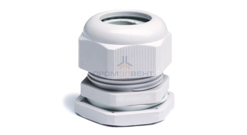 Зажим кабельный с контргайкой DKC IP68, PG9, диаметр кабеля 4-8мм