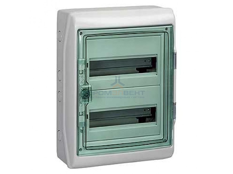 Щит влагозащищенный KAEDRA IP65 на 24 (2х12) модуля 460х340х160 с клеммными блоками