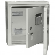 Щит металлический влагозащищенный ЩУ 1/1-1 74 У1 IP54, с внутр. дверью на 1-фаз счетчик, 310х300х150