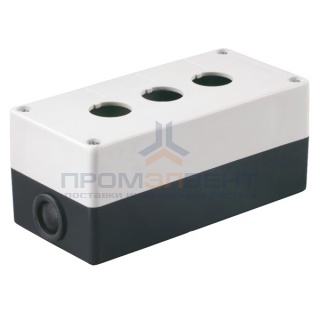 Корпус КП103 для кнопок 3 места белый ИЭК